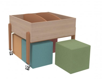 Pouf cube K'briol